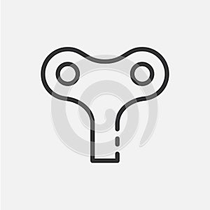 ÃÂ¡lockwork key. Vector icon
